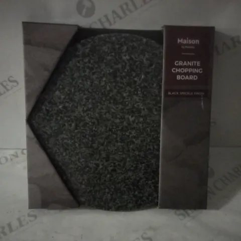 MAISON BY PREMIER BLACK SPECKLED GRANITE ROUND CHOPPING BOARD