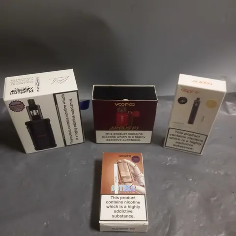 APPROXIMATELY 20 BOXED E-CIGARETTES TO INCLUDE VOOPOO, ASPIRE, INNOKIN ETC