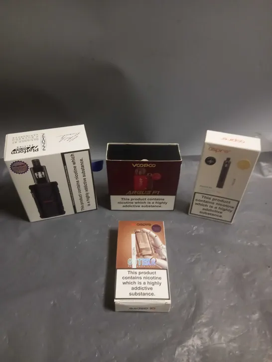 APPROXIMATELY 20 BOXED E-CIGARETTES TO INCLUDE VOOPOO, ASPIRE, INNOKIN ETC