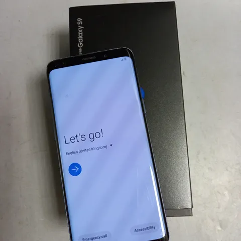 BOXED SAMSUNG GALAXY S9 IN MIDNIGHT BLACK 64GB