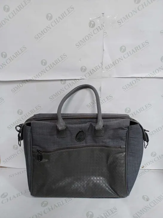 EGG HANDBAG IN OFFICE GREY WITH PILE TEXTURE