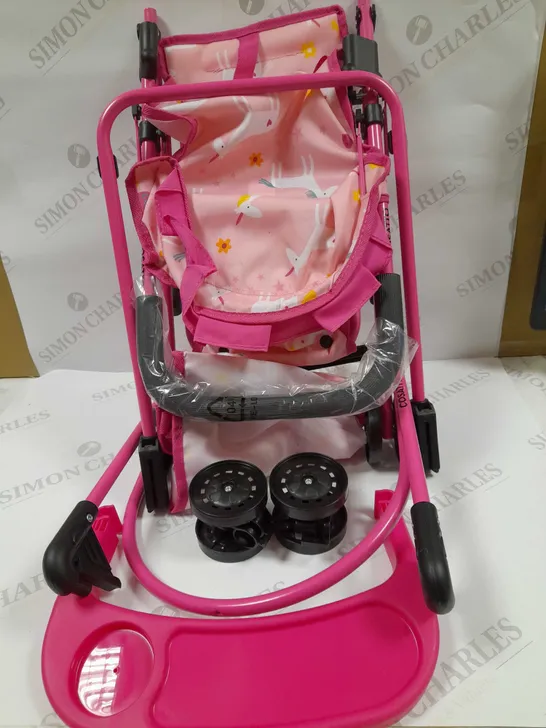 COSATTO UNICORN PRINT HIGH CHAIR AND DOLL STROLLER RRP £34.99