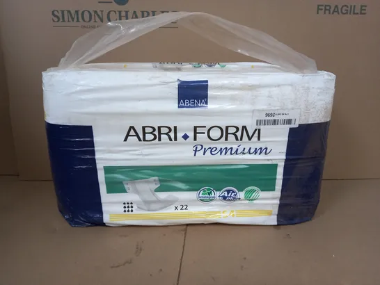 SEALED ABENA ABRI FORM PREMIUM NAPPIES S4 - PACK OF 22