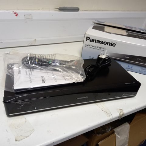 PANASONIC DMR-PWT550EB BLU-RAY/DVD PLAYER & HDD RECORDER - BLACK