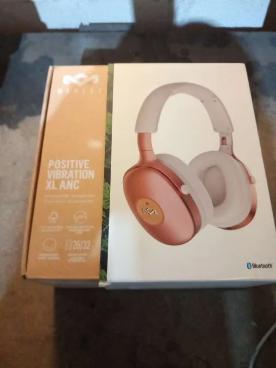 BOXED HOUSE OF MARLEY POSITIVE VIBRATION XL ANC BLUETOOTH HEADPHONES EM-JH151-CP