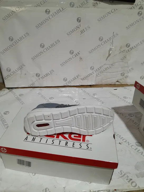 BOXED MEMOSOFT SNEAKERS BY RIEKER BLUE SIZE 7