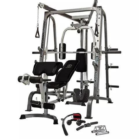 BOXED MARCY MD-9010G DIAMOND ELITE SMITH MACHINE WITH WEIGHT BENCH