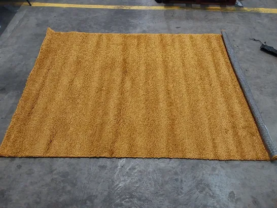 ADAVIA SHAGGY MUSTARD RUG // 160 X 230CM