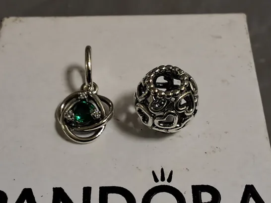 LOT OF 2 PANDORA CHARMS