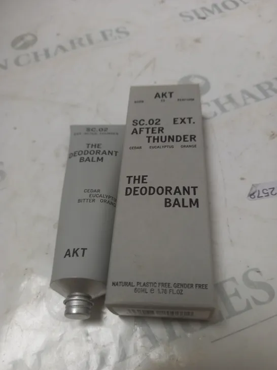 NEW AKT THE NATURAL DEODORANT BALM - SC.02 AFTER THUNDER - 50ML.