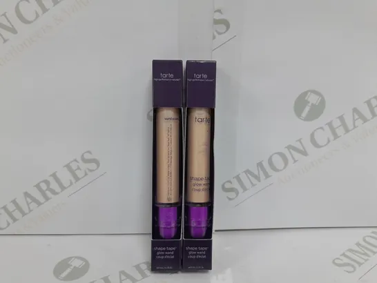 2 X TARTE SHAPE TAPE GLOW WAND IN SUNBEAM SHADE 