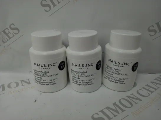 BOXED SET OF 3 NAILS INC COLLAGEN FUELLED NAIL POLISH 