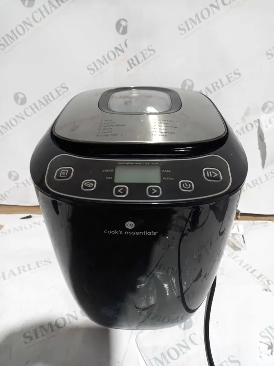 COOK'S ESSENTIALS BREAD MAKER 