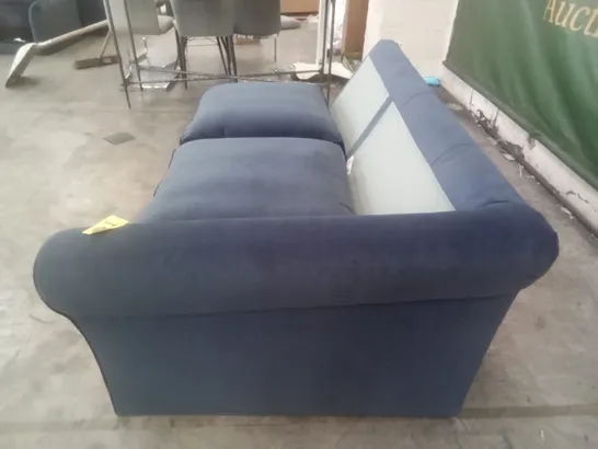 QUALITY DESIGNER ABBEY RHF SOFA SECTION - NAVY FABRIC 