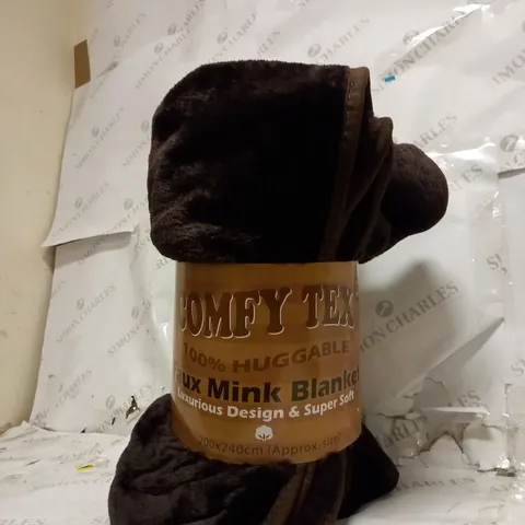 COMFY TEX FAUX MINK BLANKET 