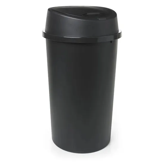 BOXED 50L PLASTIC TOUCH TOP WASTE BIN