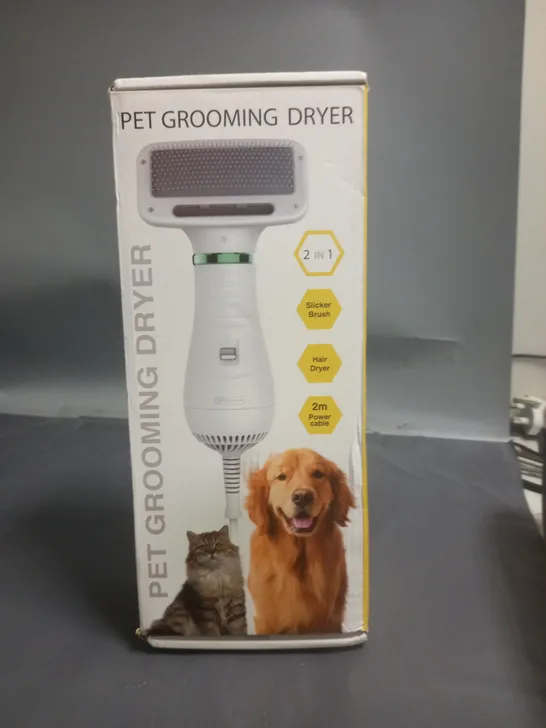 PET GROOMING DRYER BRUSH WHITE