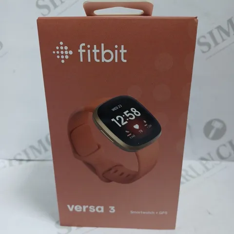 FITBIT VERSA 3 SMART WATCH - PEACH 