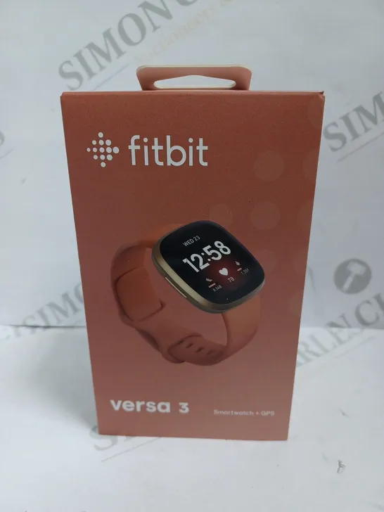 FITBIT VERSA 3 SMART WATCH - PEACH 