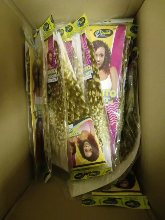 APPROXIMATELY 20 SEALED OLIVIA AZONTO SHORT HAIR PIECES - #27