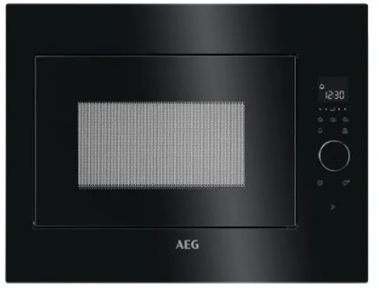 AEG INTEGRATED MICROWAVE 25.37L BLACK Model MBE2658SEB RRP £500