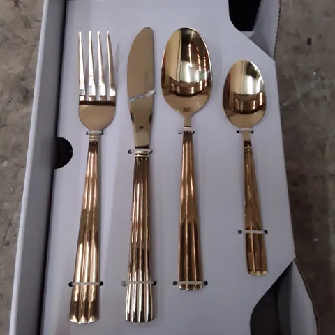 BOXED MIKASA SERENITY 16 PIECE STAINLESS CUTLERY SET 