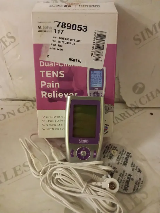 KINETIK WELLBEING DUAL CHANNEL TENS MACHINE