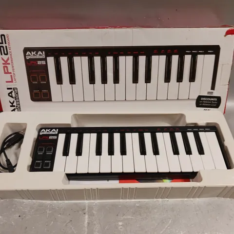 BOXED AKAI PROFESSIONAL LPK25 PERFORMANCE KEYBOARD 