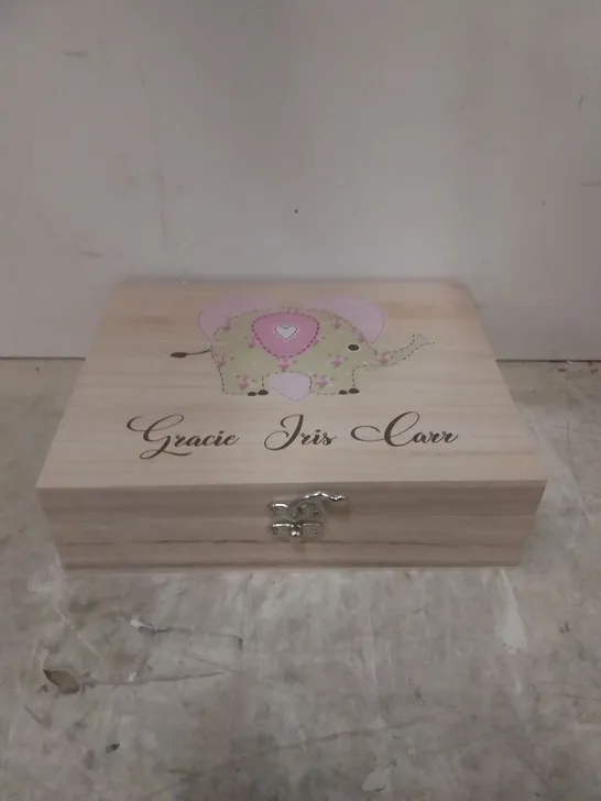 BOXED WOODEN GRACIE BOX