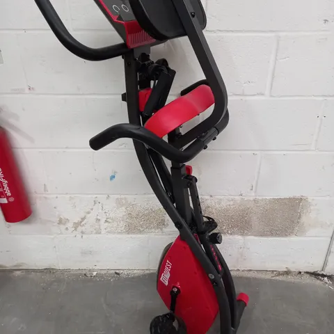 FITQUEST EXERCISE BIKE IN RED/BLACK - COLLECTION ONLY