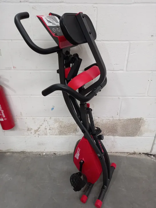 FITQUEST EXERCISE BIKE IN RED/BLACK - COLLECTION ONLY