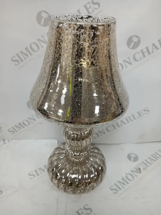 HOME REFLECTIONS PRE-LIT LED MERCURY GLASS LAMP SILVER