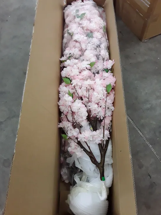 BOXED FAUX CHERRY BLOSSOM TREE 220CM