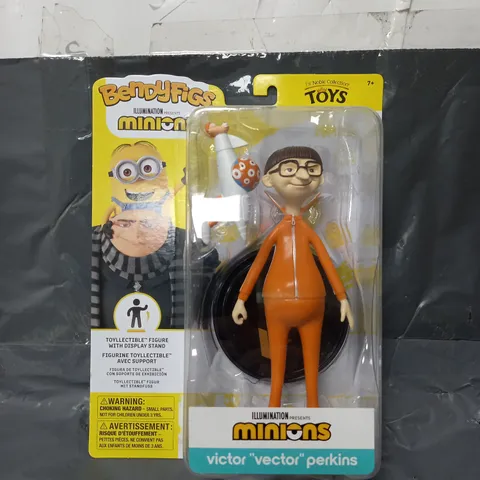 BOXED BENDYFIGS MINIONS VICTOR "VECTOR" PERKINS FIGURE