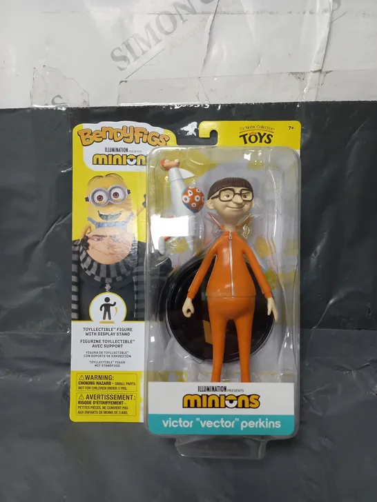 BOXED BENDYFIGS MINIONS VICTOR "VECTOR" PERKINS FIGURE