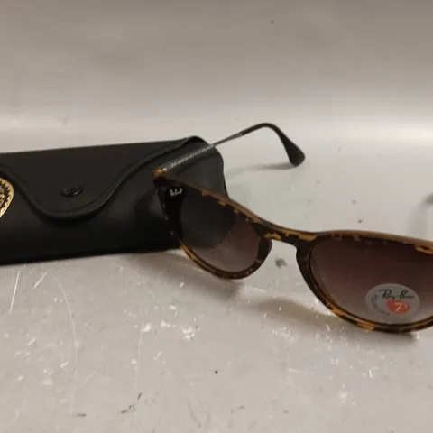 RAY-BAN TORTOISE SHELL DESIGN CAT EYE FRAME SUNGLASSES 