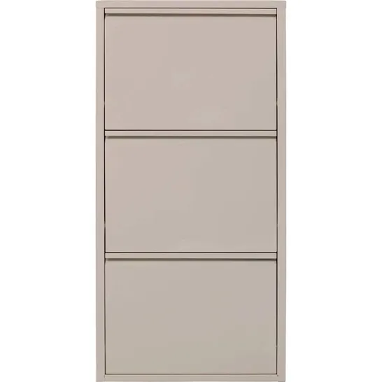 BOXED CARUSO SHOE CABINET FOR 6 PAIRS OF SHOES - CREAM (1 BOX)