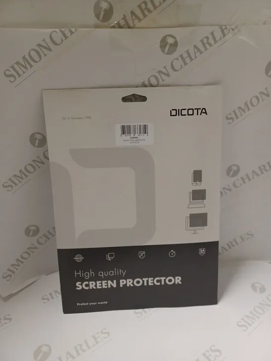 BOX OF APPROXIMATELY 10 DICOTA SECRET 2-WAY ADHESIVE SCREEN PROTECTORS - 16:9