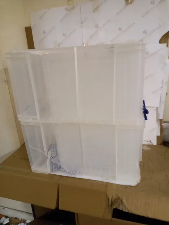 REALLY USEFUL CLEAR PLASTIC STORAGE BOX