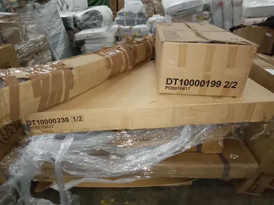 PALLET OF ASSORTED FLAT PACK FURNITURE PARTS 