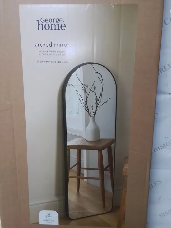 BOXED ARCHED MIRROR