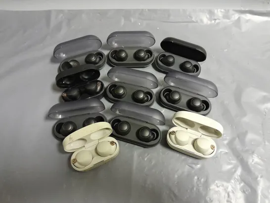 APPROXIMATELY 10 ASSORTED SONY WIRELESS EARBUDS TO INCLUDE WF-1000XM4