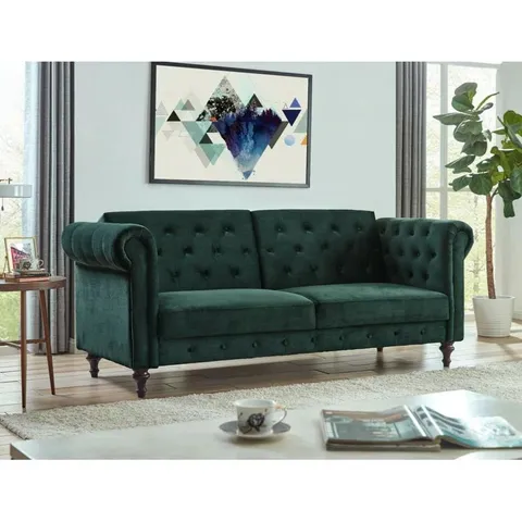 BOXED BATHOLO CHESTERFIELD STYLE SOFA BED (2 BOXES)