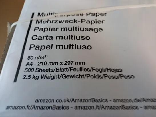 LOT OF 5 500-PACKS OF MULTI PURPOSE A4 PRINTER PAPER