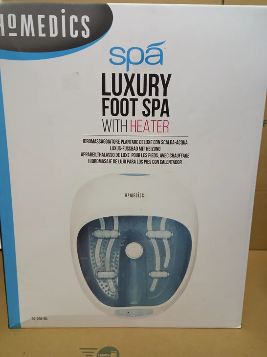 BOXED HOMEDICS SPA LUXURY FOOT SPA WITH HEATER