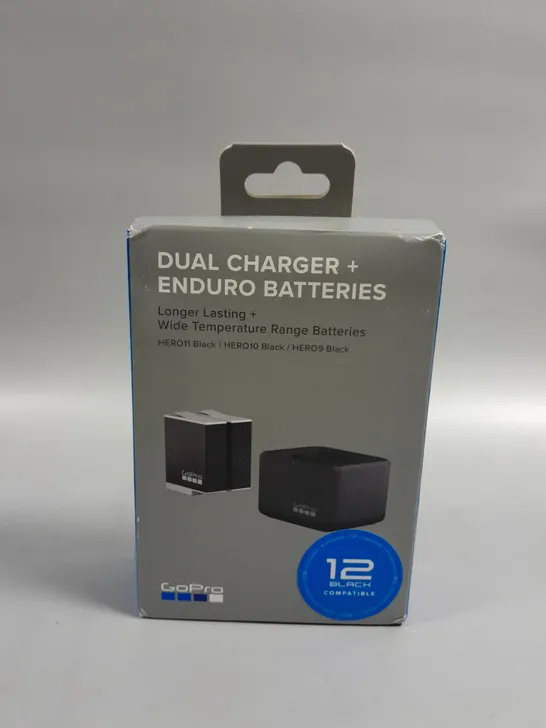 BOXED SEALED GOPRO DUAL CHARGER + ENDURE BATTERIES 