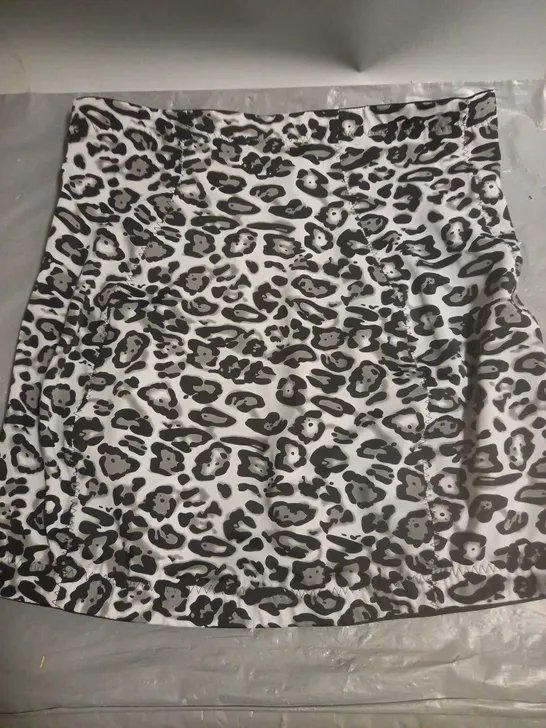 lot of 7 ann summers grey monochrome animal print bodycon skirts - various sizes