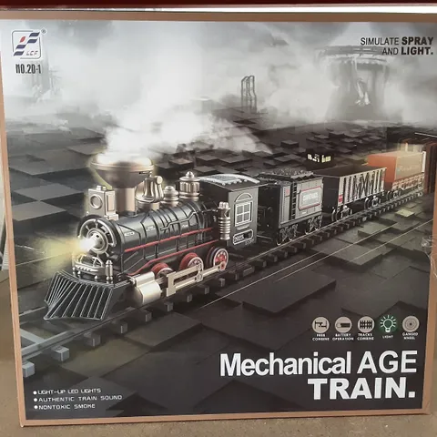 BOXED MECHANICAL AGE TRAIN TOY 