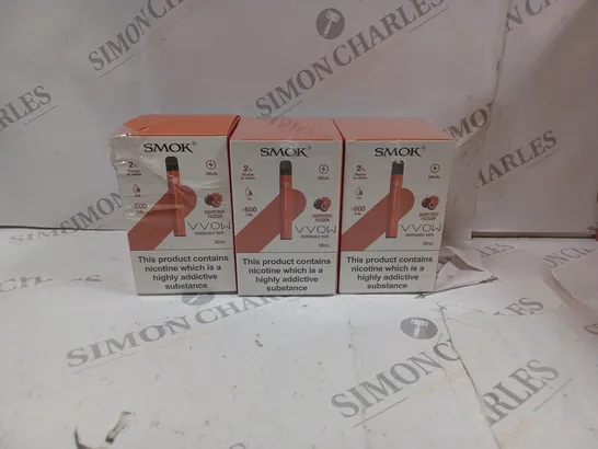 BOX OF 30 SMOK 2% VVOW GRAPEFRUIT PASSION DISPOSABLE VAPES