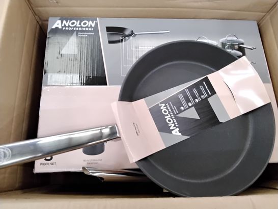 ANOLON PROFESSIONAL 5 PIECE HARD ANODISED NON STICK PAN SET